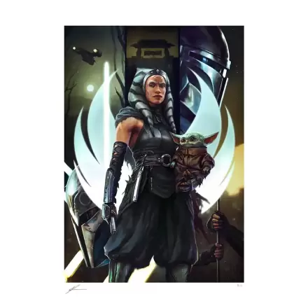 Star Wars: The Mandalorian Art Print The Jedi: Ahsoka Tano & Grogu 46 x 61 cm - keretezetlen vászonkép termékfotó