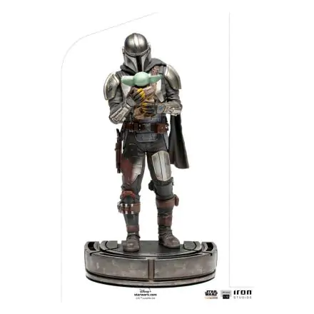 Star Wars The Mandalorian Art Scale 1/10 Mandalorian & Grogu szobor figura 22 cm termékfotó