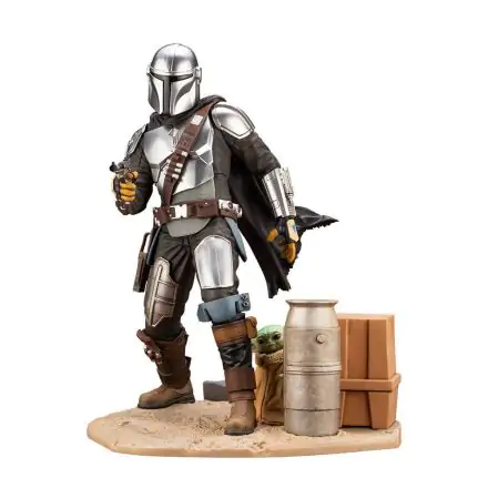 Star Wars The Mandalorian ARTFX 1/7 Mandalorian & The Child szobor figura 26 cm termékfotó