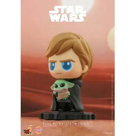 Star Wars: The Mandalorian Cosbi Mini figura Luke Skywalker Grogu 8 cm termékfotó