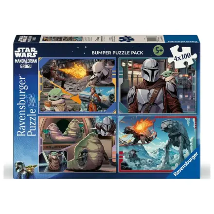 Star Wars The Mandalorian & Grogu puzzle 4x100db-os termékfotó