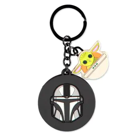 Star Wars: The Mandalorian Rubber Keychain Mandalorian & Grogu termékfotója