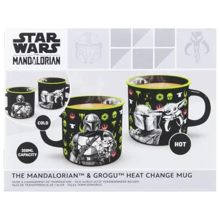 Star Wars: The Mandalorian Mandalorian and Grogu hőre változó bögre termékfotó