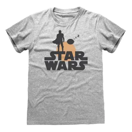 Star Wars The Mandalorian Silhouette póló termékfotó