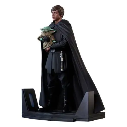 Star Wars: The Mandalorian Premier Collection 1/7 Luke Skywalker & Grogu szobor figura 25 cm termékfotója