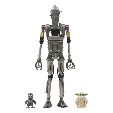 Star Wars: The Mandalorian Vintage Collection IG-12, Grogu & Anzellan 3 db-os akciófigura csomag 10 cm termékfotó