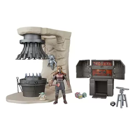 Star Wars The Mandalorian Vintage Collection The Armorer's Forge with The Armorer (Lakeside Covert World) termékfotó