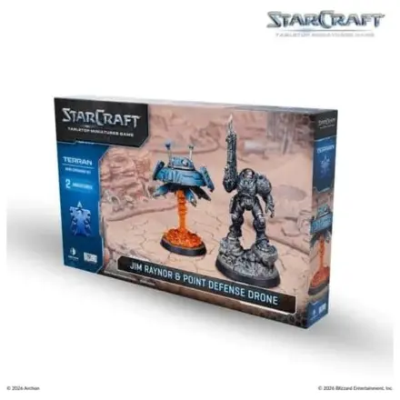 StarCraft TMG Hero Expansion Set Terran: Jim Raynor & Point Defense Drone termékfotó