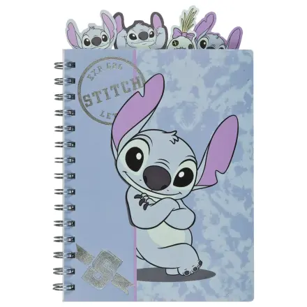 Stitch Brush It Out A5 notesz, jegyzetfüzet regiszterekkel termékfotó