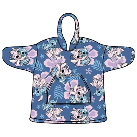 Stitch Hibiscus belebújós plüss polár takaró, poncsó 3-6 év termékfotó