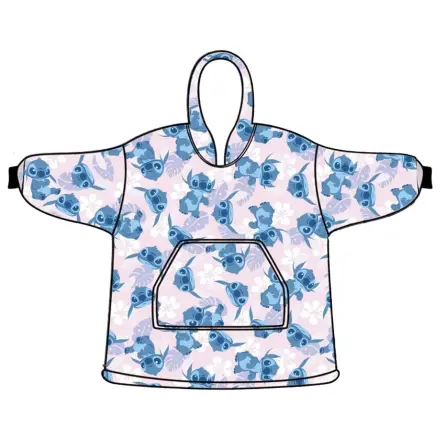 Stitch Light Rose felnőtt belebújós plüss polár takaró, poncsó termékfotó