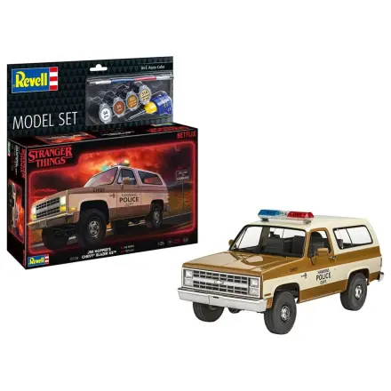 Stranger Things Modellkészlet Szett 1/25 1985 Chevrolet K5 Blazer (Aqua Color) 19 cm termékfotó