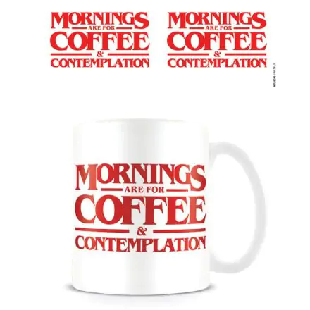 Stranger Things bögre Mornings are for coffee & contemplation termékfotója