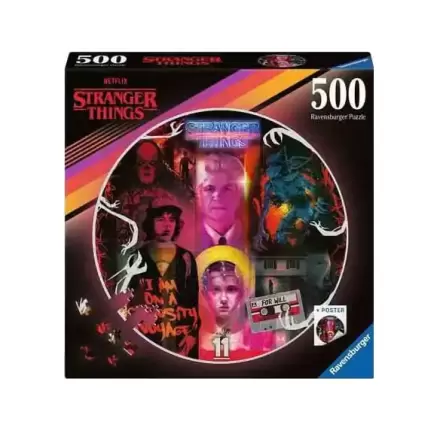 Stranger Things Round Jigsaw Puzzle Friends Don't Lie (500 pieces) termékfotója