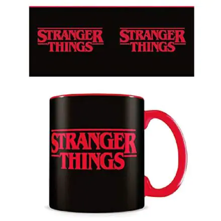 Stranger Things logós fekete bögre termékfotója