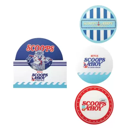Stranger Things Scoops Ahoy 4 db-os poháralátét csomag  termékfotó