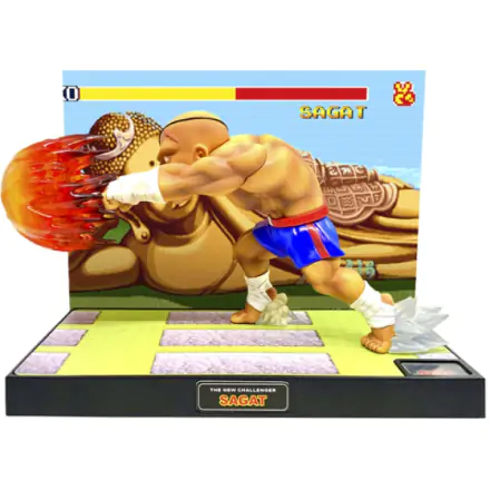 Street Fighter Up Sagat PVC szobor figura hanggal és fénnyel 17 cm termékfotó