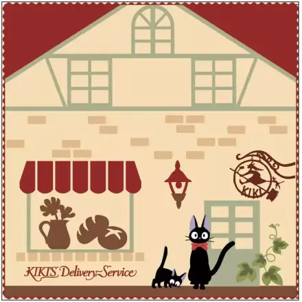 Studio Ghibli Kiki's Delivery Service Kiki's Bakery Mini törölköző 25 x 25 cm termékfotó