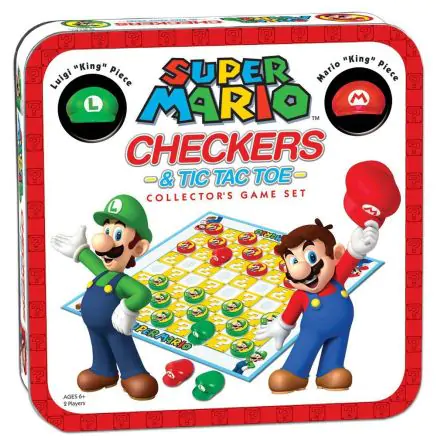 Super Mario Boardgame Checkers Collector's Game Angol nyelvű termékfotó