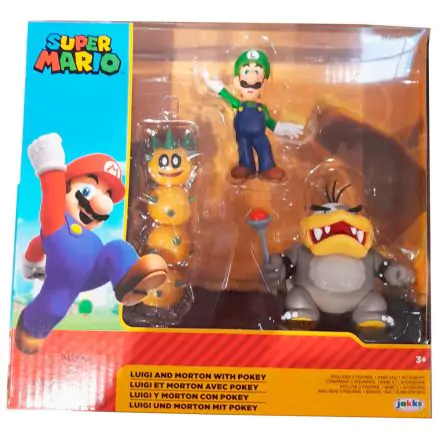 Super Mario Bros Luigi and Morton Koopa 3db-os figura csomag 6 cm termékfotó
