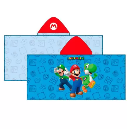 Super Mario Bros mikroszálas poncsó törölköző termékfotó