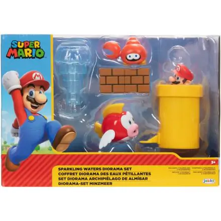 Super Mario Bros Sparkling Waters diorama csomag 6cm termékfotó