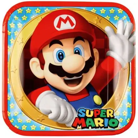 Super Mario papírtányér 8 db-os 23 cm termékfotó