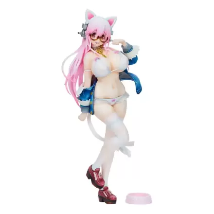 Super Sonico White Cat Ver. PVC szobor figura 27 cm termékfotója