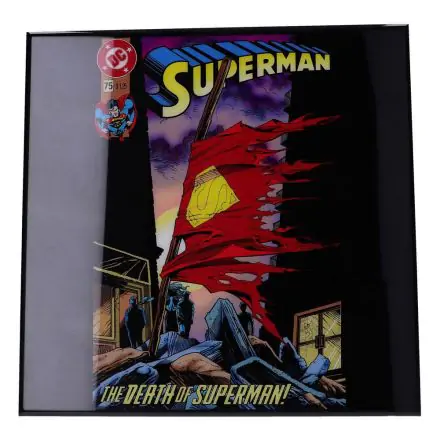 Superman Crystal Clear Picture The Death of Superman 32 x 32 cm termékfotó