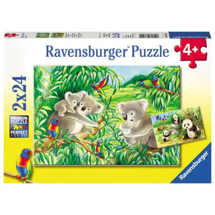 Sweet koala and panda puzzle 2x24db-os termékfotó