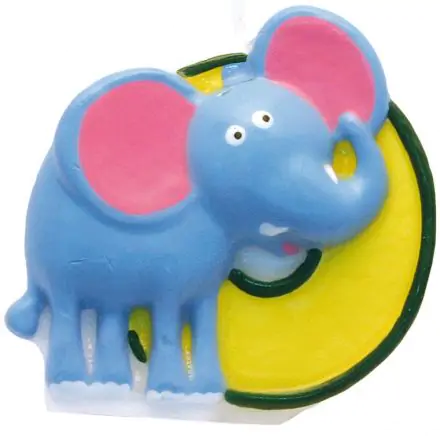 Szafari tortagyertya, számgyertya 0-ás termékfotó