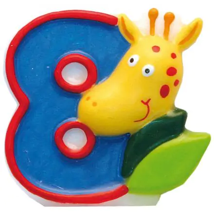 Szafari tortagyertya, számgyertya 8-as termékfotó