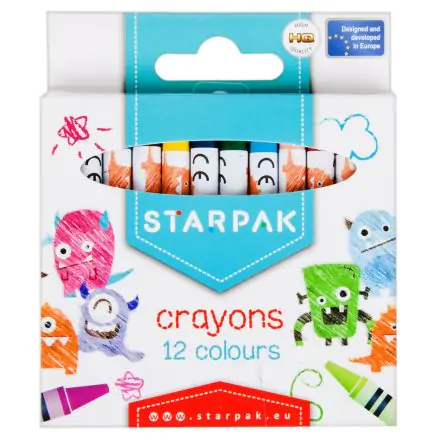 Szörnyecskék zsírkréta 12 db-os termékfotó