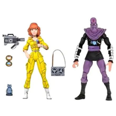 Teenage Mutant Ninja Turtles April O Neil and Foot Soldier 2 db-os figura csomag 18cm termékfotó
