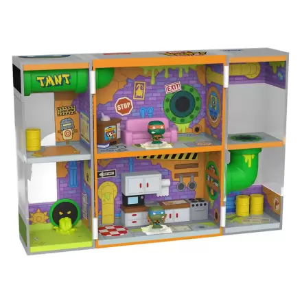 Teenage Mutant Ninja Turtles Bitty Funko POP! Bitty Box Display Sewer Lair figura tartó termékfotó