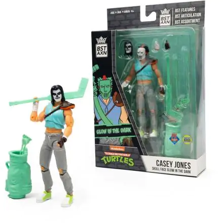 Teenage Mutant Ninja Turtles BST AXN Casey Jones Skull Face Glow-in-the-Dark SDCC Exkluzív akciófigura 13 cm termékfotó