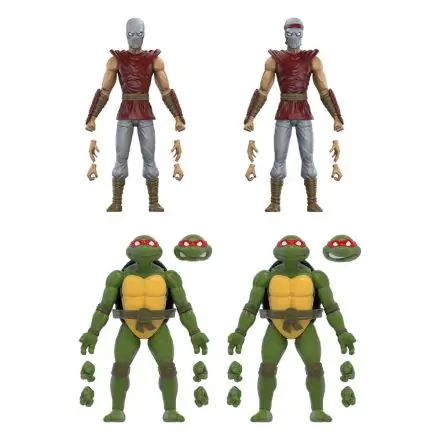 Teenage Mutant Ninja Turtles BST AXN Mirage Comics Foot Soldiers & Turtles Exkluzív akciófigura csomag 13 cm termékfotó