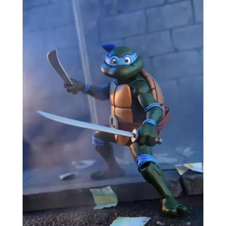 Teenage Mutant Ninja Turtles (Cartoon) Ultimate Leonardo VHS akciófigura 18 cm termékfotója