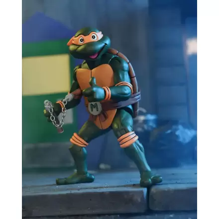 Teenage Mutant Ninja Turtles (Cartoon) Ultimate Michelangelo VHS akciófigura 18 cm termékfotója