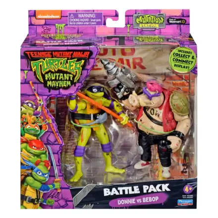Teenage Mutant Ninja Turtles Donatello vs. Bebop akciófigura 11 cm termékfotó