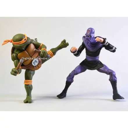 Teenage Mutant Ninja Turtles Michelangelo és katona csomag figura 18cm termékfotó