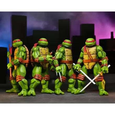 Teenage Mutant Ninja Turtles (Mirage Comics) Leonardo, Raphael, Michelangelo, & Donatello 4 db-os csomag akciófigura 18 cm termékfotó
