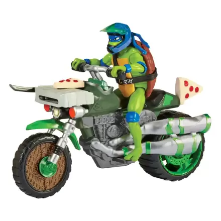 Teenage Mutant Ninja Turtles: Mutant Mayhem Drive N Kick Leonardo & Motorcycle akciófigura 11 cm termékfotó