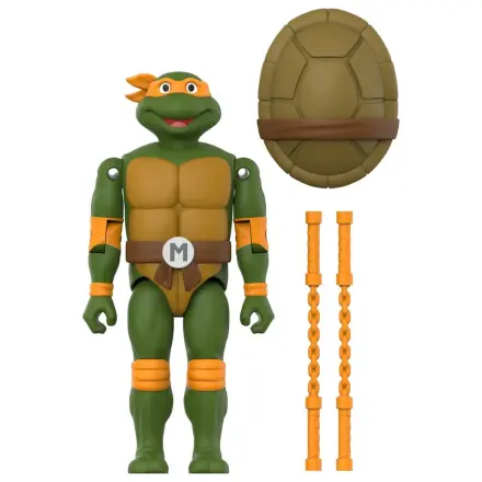 Teenage Mutant Ninja Turtles ReAction+ akciófigura Wave 02 Michelangelo termékfotó