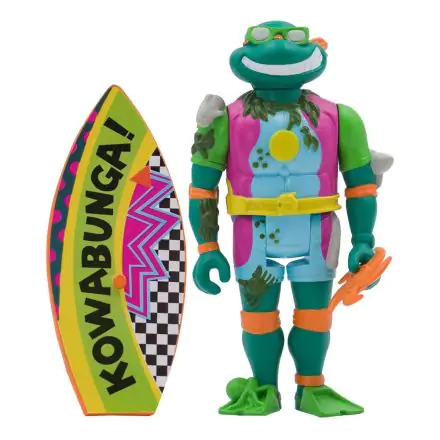 Teenage Mutant Ninja Turtles ReAction Sewer Surfer Michelangelo akciófigura 10 cm termékfotó