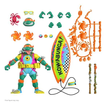 Teenage Mutant Ninja Turtles Ultimates Sewer Surfer Mike akciófigura 18 cm termékfotó