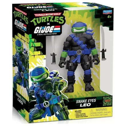 Teenage Mutant Ninja Turtles x G.I. Joe Crossover Classics Leonardo x Snake Eyes akciófigura 12 cm termékfotó
