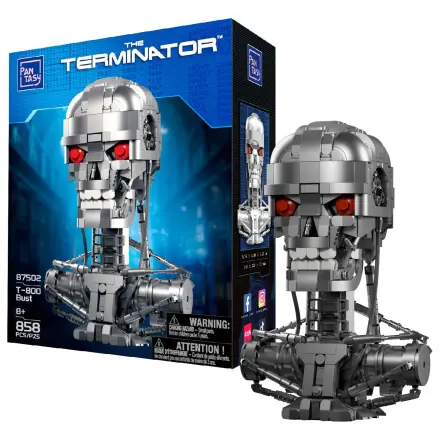 Terminator T-800 mellszobor Building Block 858 db-os építőkészlet termékfotó