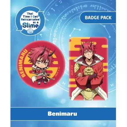 That Time I Got Reincarnated as a Slime Benimaru 2 db-os kitűző csomag termékfotója