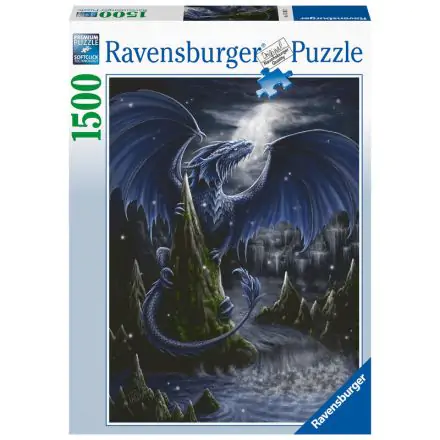 The dark blue Dragon puzzle 1500db-os termékfotója